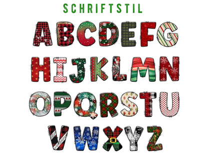 Personalisierter Familien-Weihnachtssweatshirt mit Namen – Perfektes Weihnachtsgeschenk