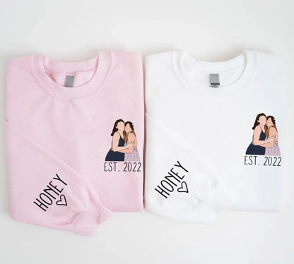 Personalisiertes Bestie Sweatshirt – Geschenk für die beste Freundin