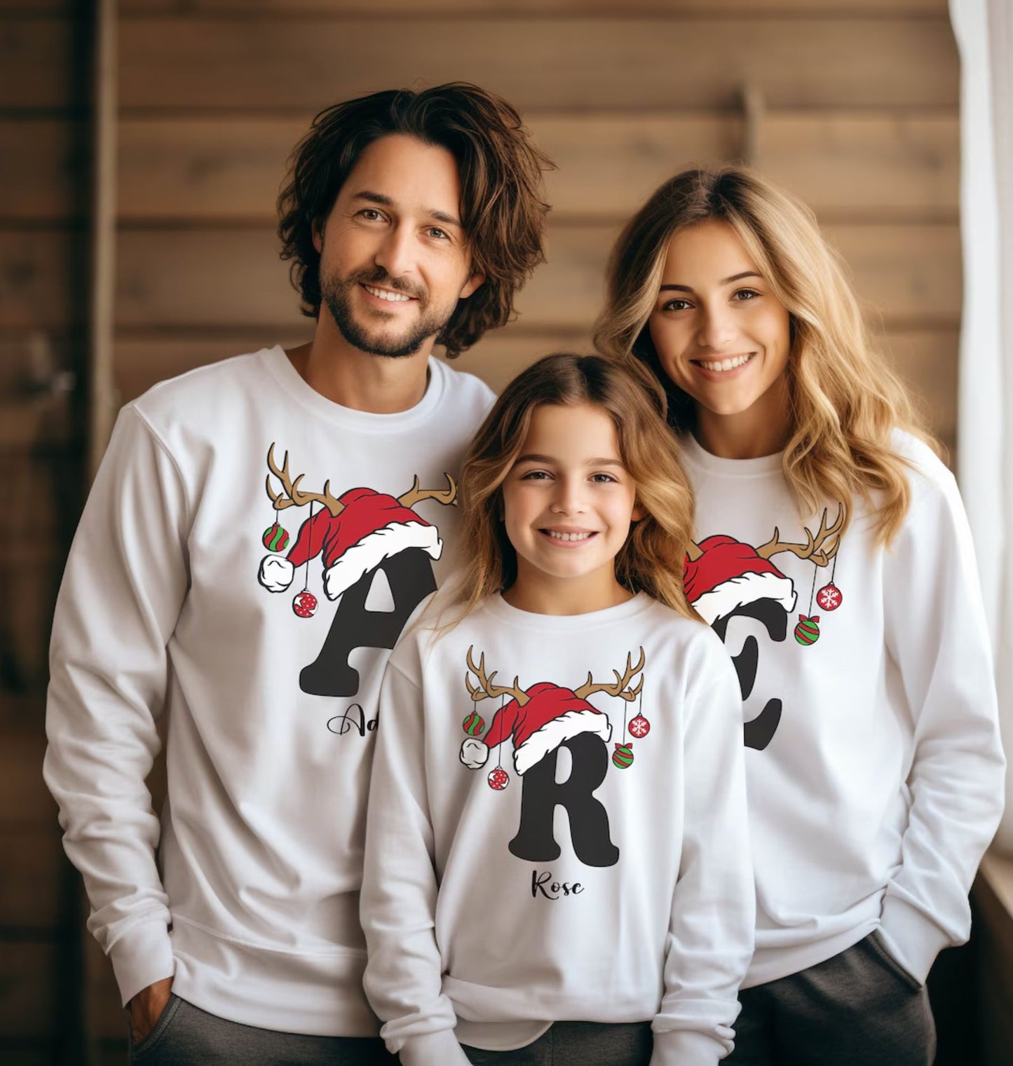 Familien Weihnachtssweatshirt – Personalisierte Weihnachtsgeschenke