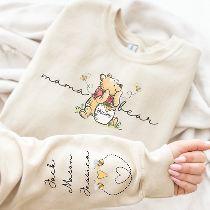 Custom Mama Bear Sweatshirt with Children's Names