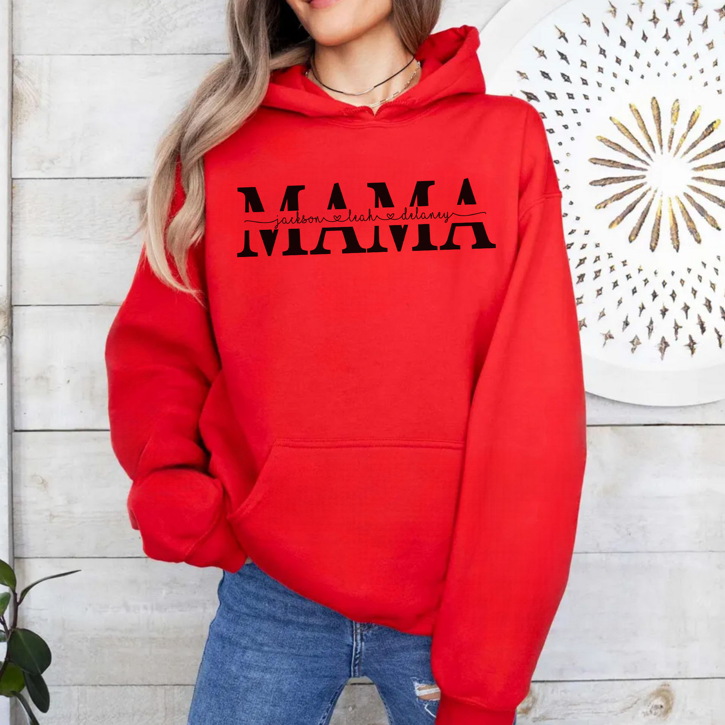 Personalisiertes Mama Sweatshirt mit Kindernamen – Muttertagsgeschenk