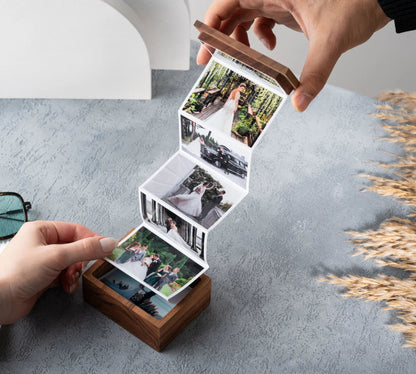 Personalisierte Jubiläums-Holzbox, Hochzeitsgeschenk, Valentinstagsgeschenk