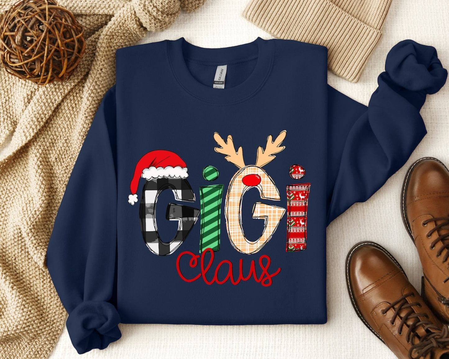 Gigi Claus Sweatshirt - Christmas Gift for Grandma