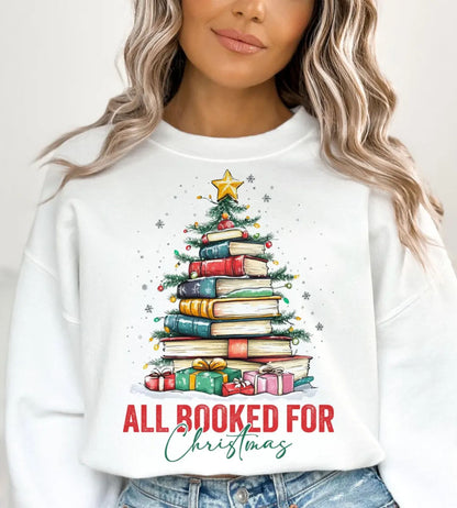 Völlig ausgebucht für Weihnachten, Weihnachtsbücher Sweatshirt