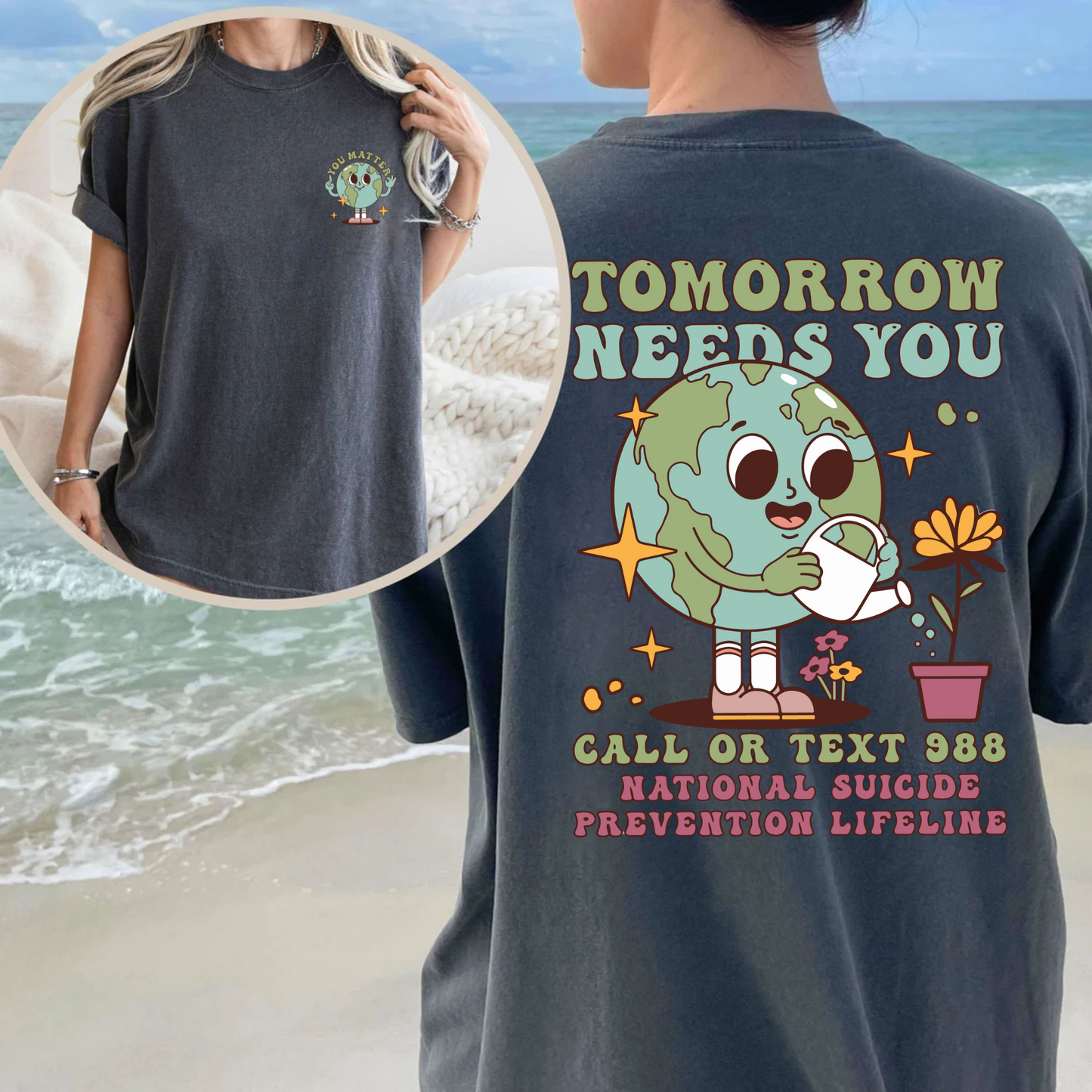 Morgen Braucht Dich T-Shirt - Unterstützung für mentale Gesundheit