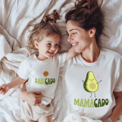 Avocado Partnerlook Shirts für Mama und Baby - Muttertagsgeschenk