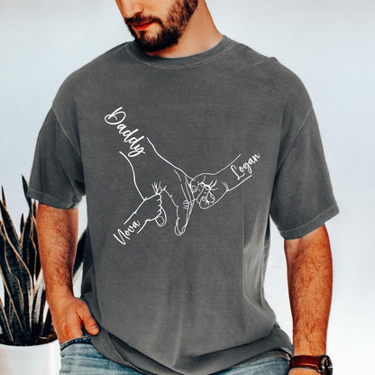 Personalisiertes Papa-Shirt mit Kindernamen – Geschenkidee für Vater