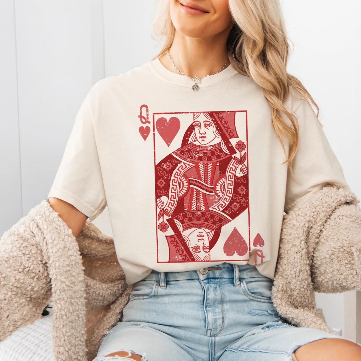 Queen of Hearts Shirt - Valentinstagsgeschenk-Shirt