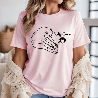 Funny Frog Self Care Shirt, Positive Gift