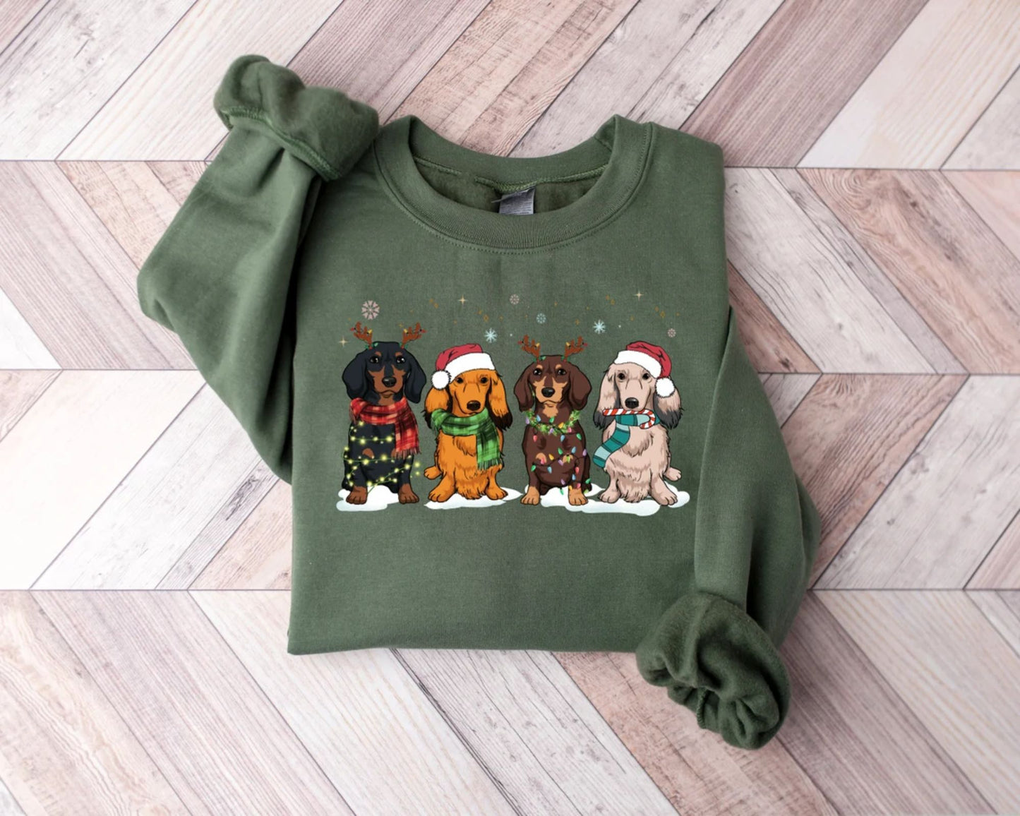 Dackel Weihnachts Sweatshirt – Geschenk für Dackel Mama