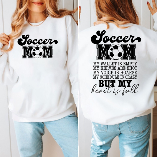 Fußballmama Herzvoll Sweatshirt - Geschenk für Mütter