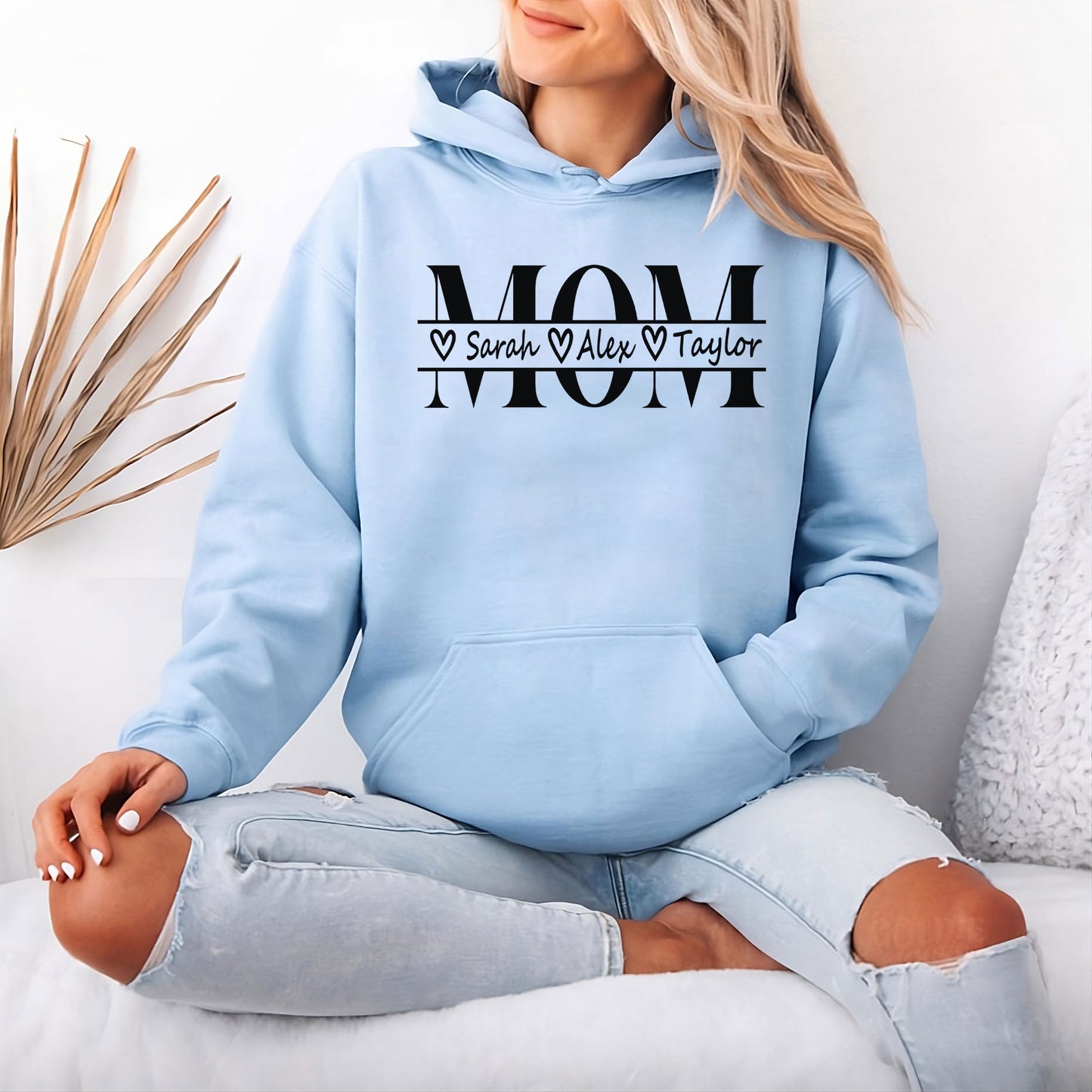 Personalisiertes Mama Sweatshirt mit Kindernamen – Mutter Geschenk für Sie
