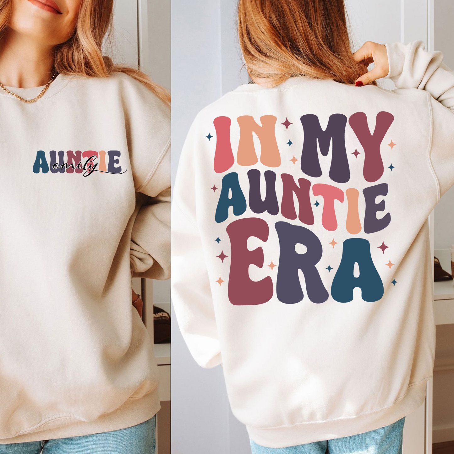 "Tantenzeit" Personalisiertes Sweatshirt - Ein Geschenk für die liebste Tante
