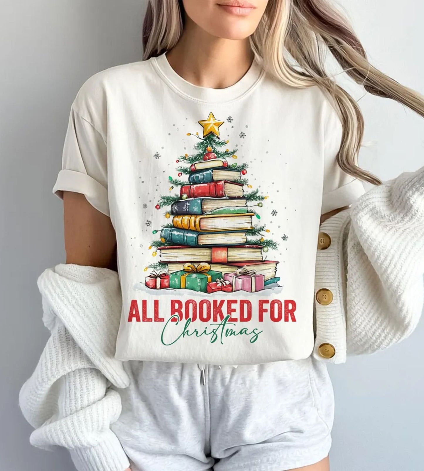 Völlig ausgebucht für Weihnachten, Weihnachtsbücher Sweatshirt