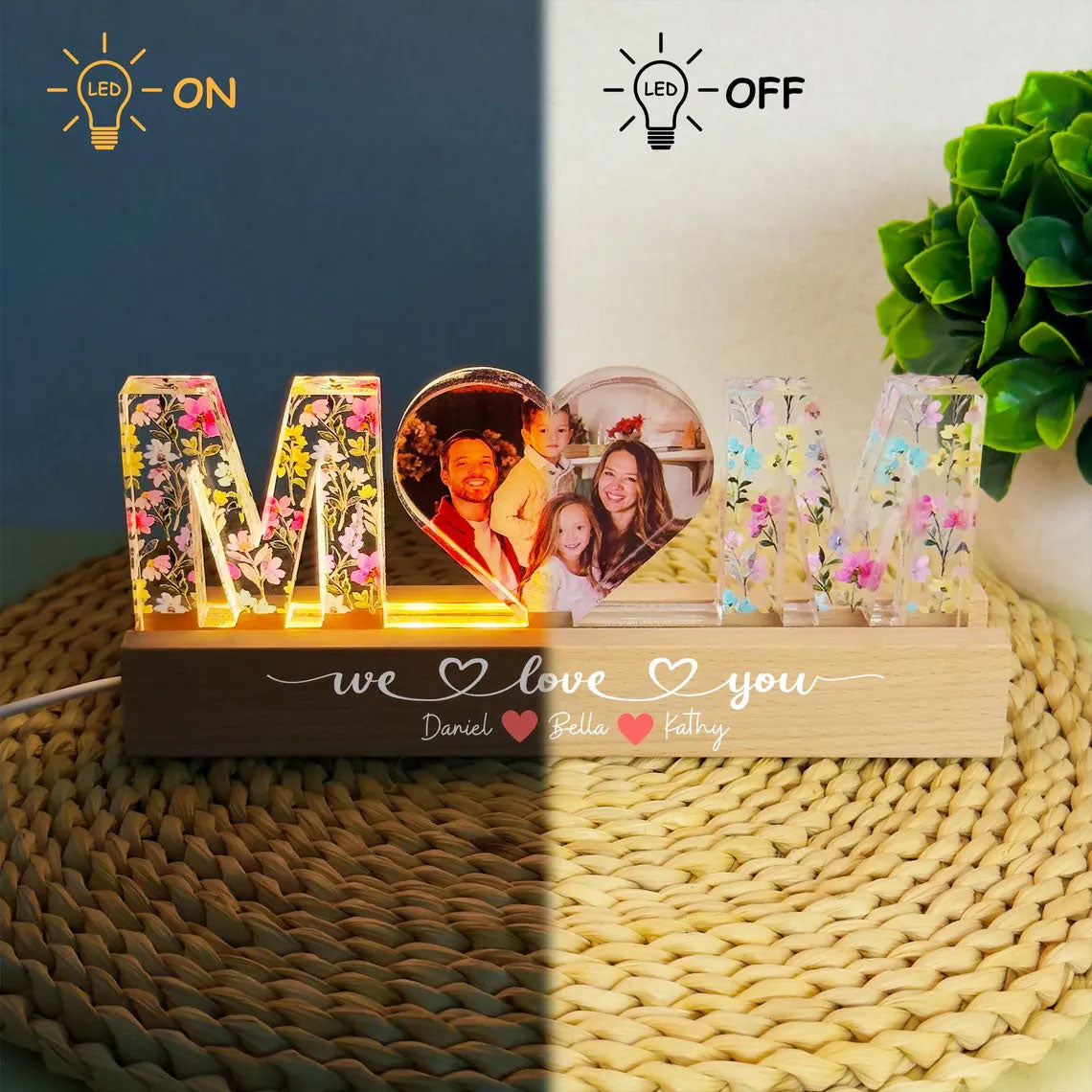Personalisierte Nachtlampe mit Foto – Emotionales Geschenk für Mama
