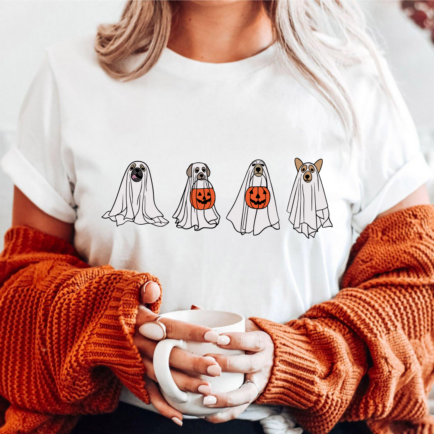 Geisterhund-T-Shirt - Halloween-Geschenk für Tierliebhaber