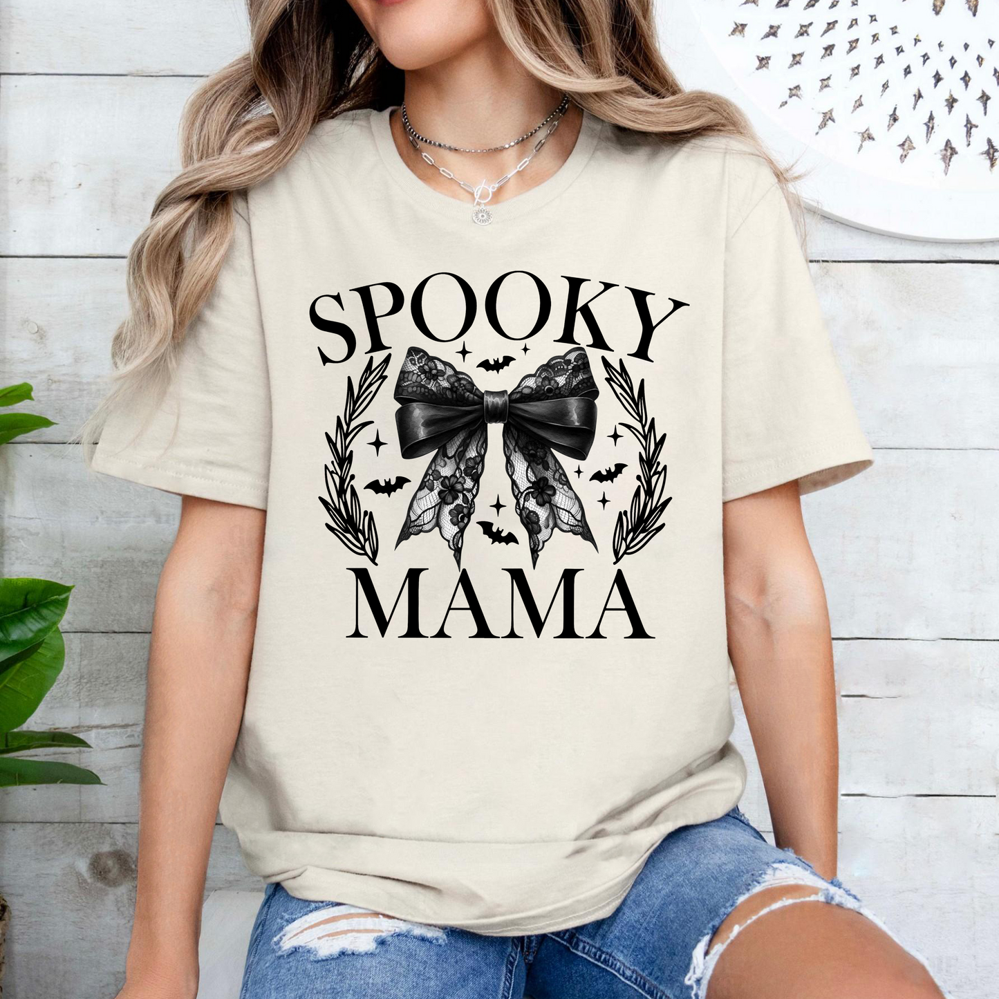 Retro Halloween Spooky Mama Geschenk Herbst