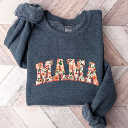 Blumen-Mama-Sweatshirt und Hoodie, Geschenk für Mama