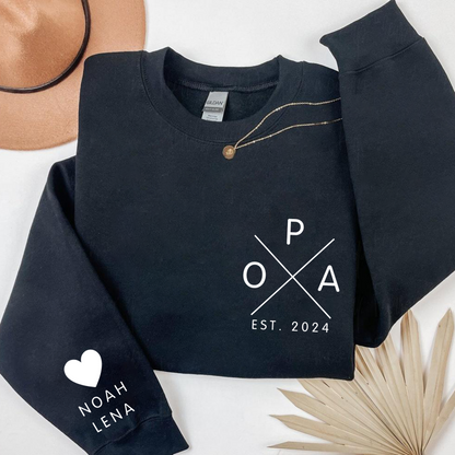 Personalisiertes Jahr Opa Shirt - Mit Herzensnamen