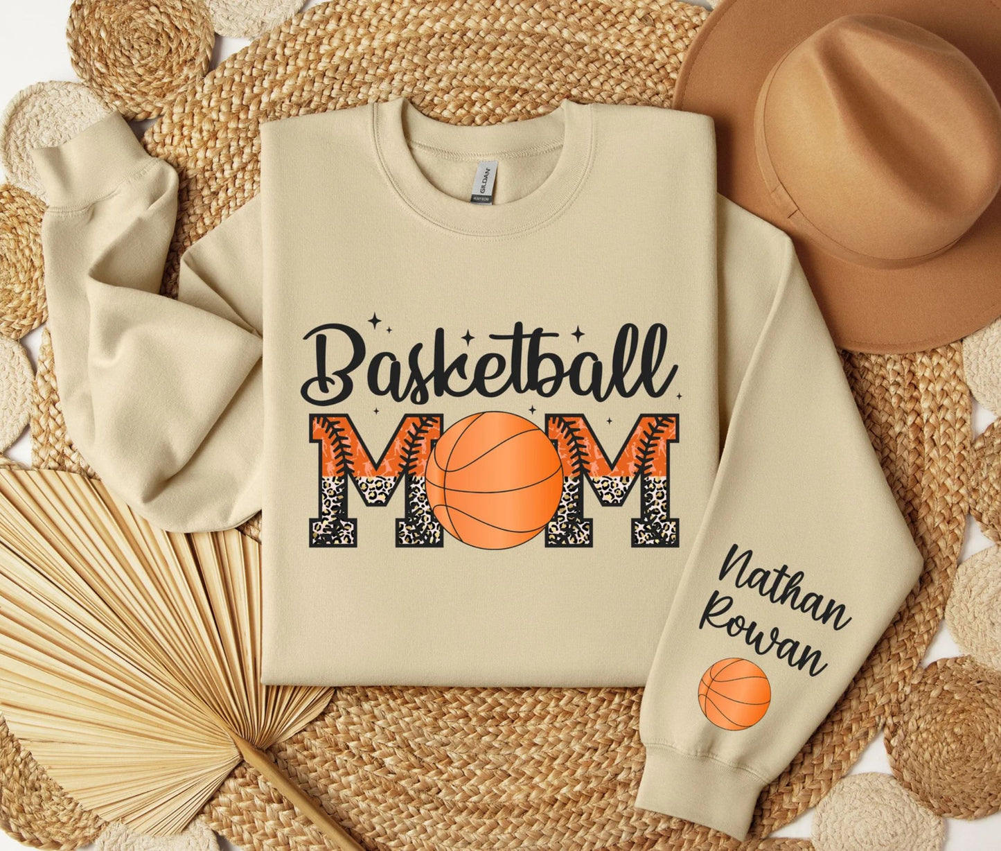 Personalisiertes Basketball-Mama-Sweatshirt, Geschenk für Sportmütter