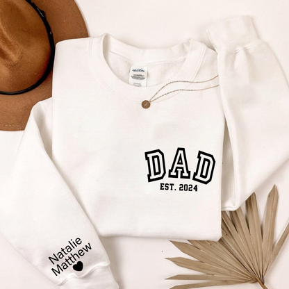 Dad's Love Story Sweatshirt - Names & Year for Father's Day