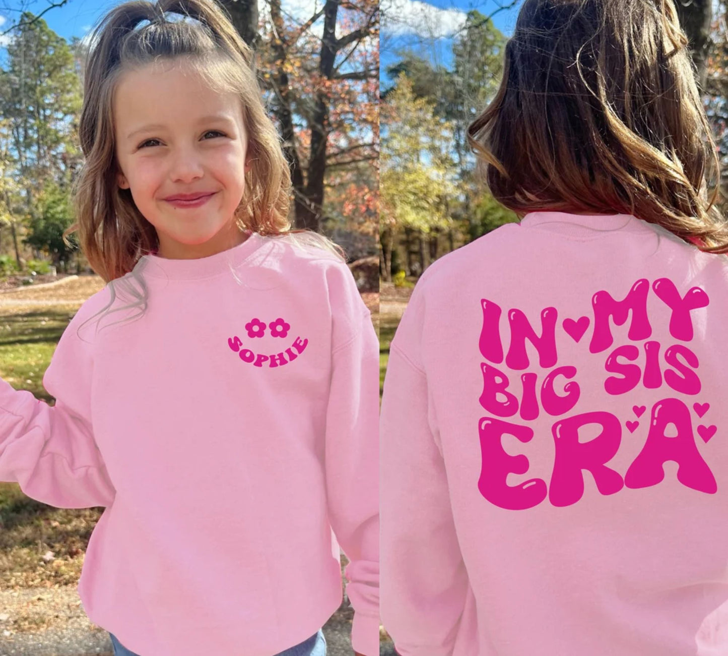 Personalisiertes "In meiner große Schwester Ära" Sweatshirt - Geschenk für große Schwester