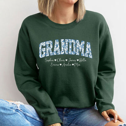 Personalisierter Oma Sweatshirt mit Enkel-Namen – Geschenk für Oma