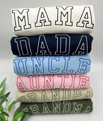 OMA, OPA Besticktes Sweatshirt und Hoodie, Geschenk für Oma und Opa