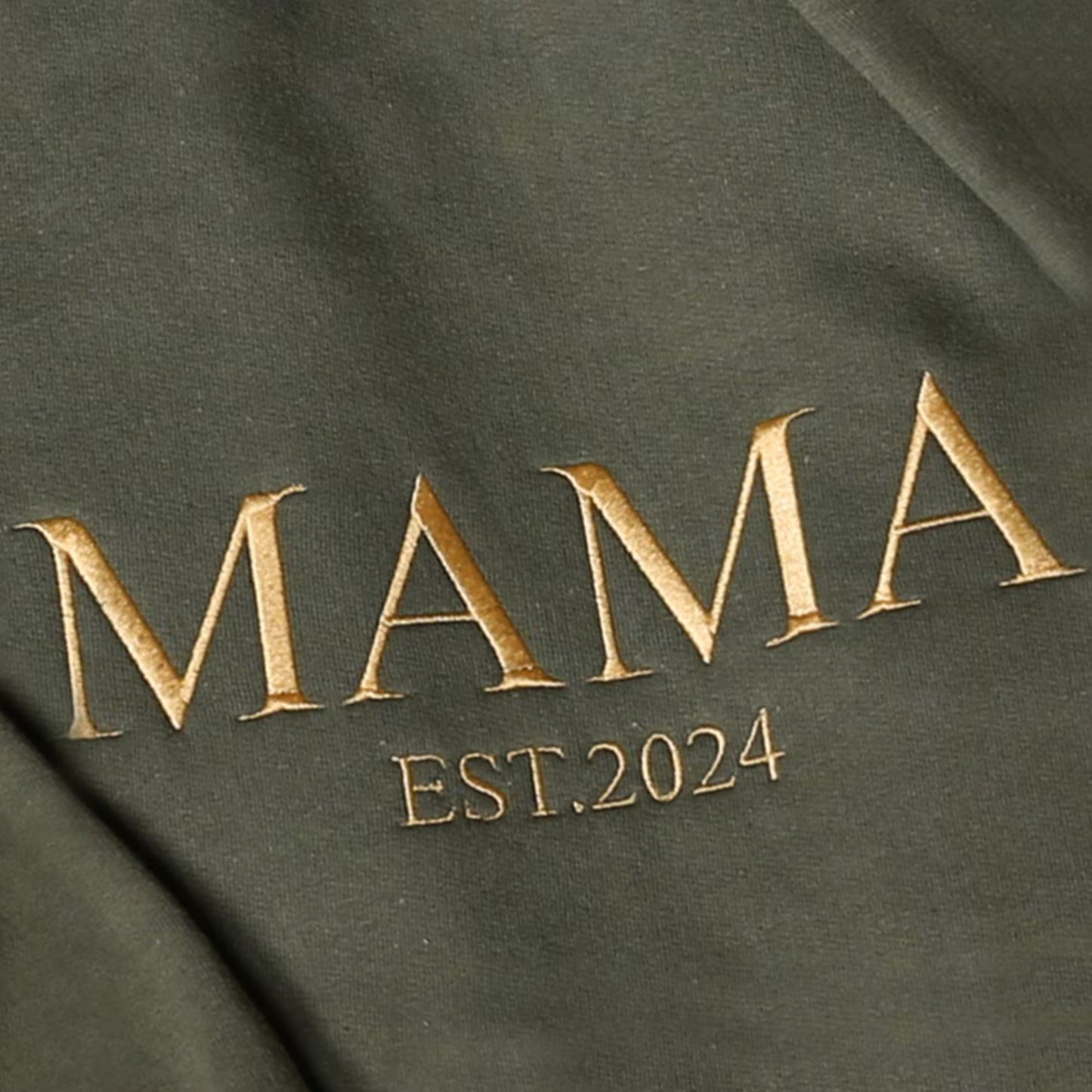 Personalisierter Mama-Bestickter Sweatshirt, Individuell bestickter Mama-Hoodie, Geschenk für Mama