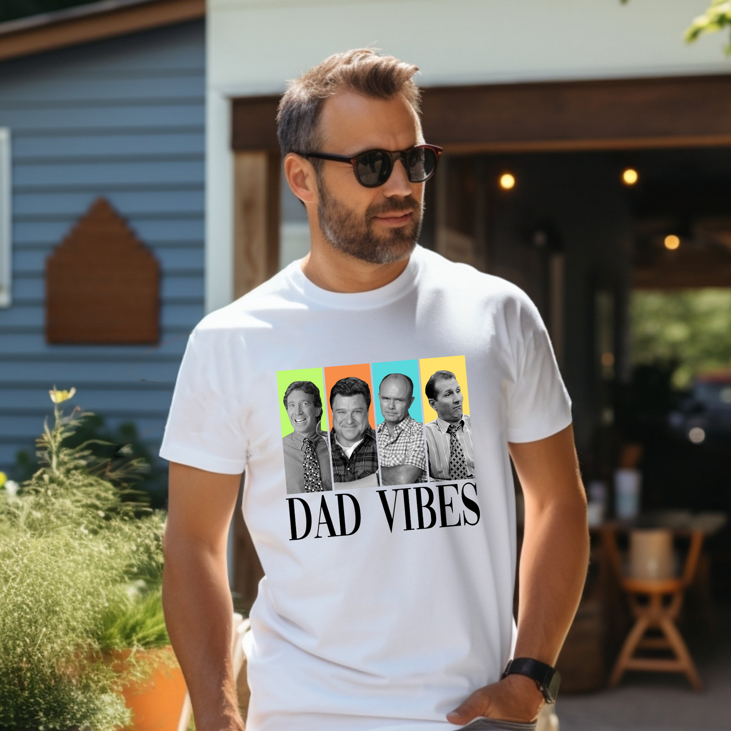 Retro 90er Jahre Dad Vibes T-Shirt - Geschenk zum Vatertag
