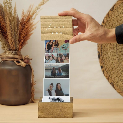 Andenken-Fotobox: Personalisierte Erinnerungsbox aus Holz - Perfektes Geschenk