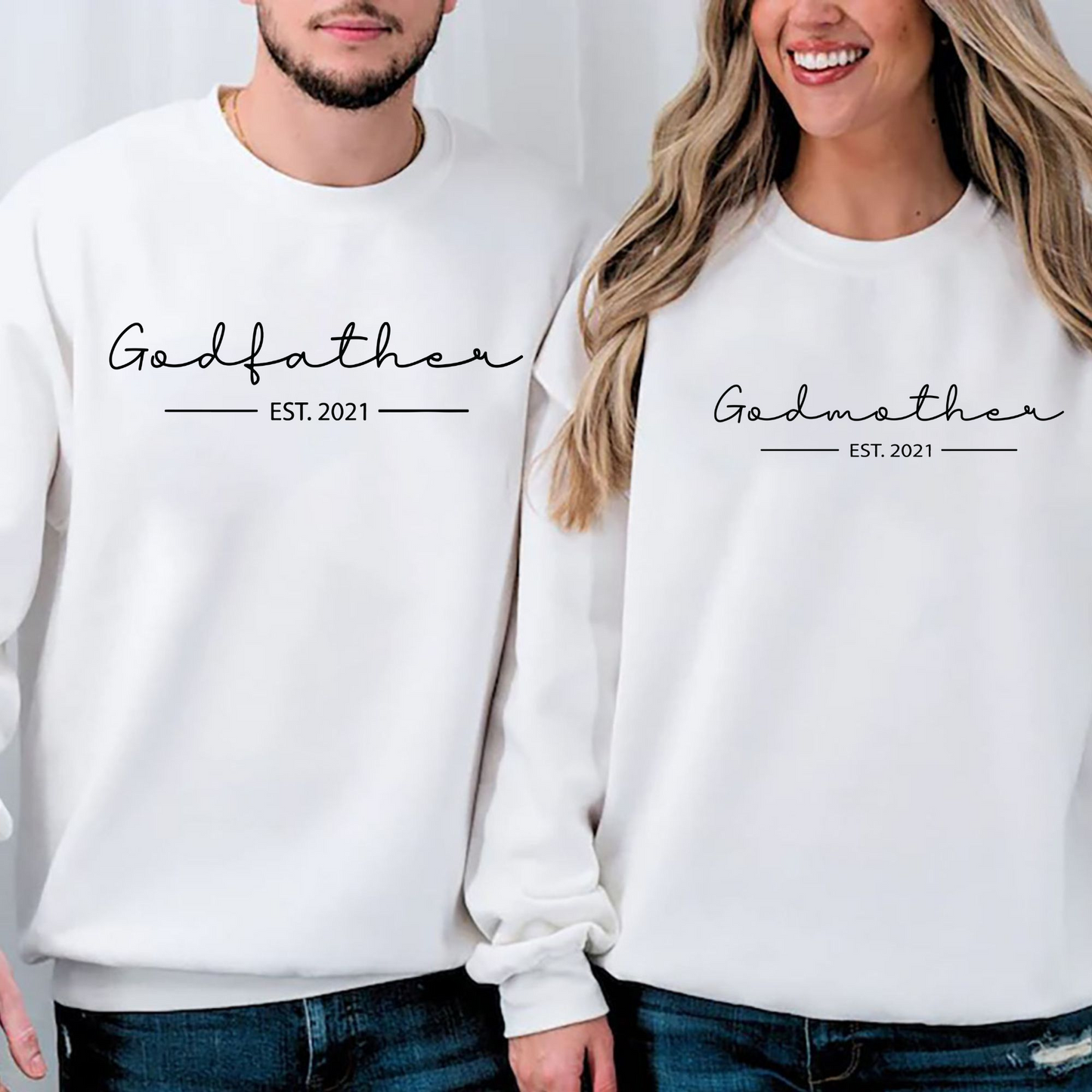 Elternstolz Partner-Sweatshirts – Personalisierbar mit Jahr