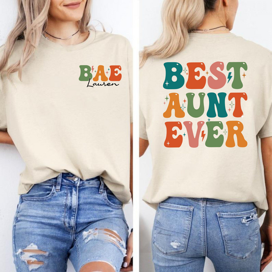 Beste Tante der Welt Shirt – Personalisiertes Geschenk für Tanten