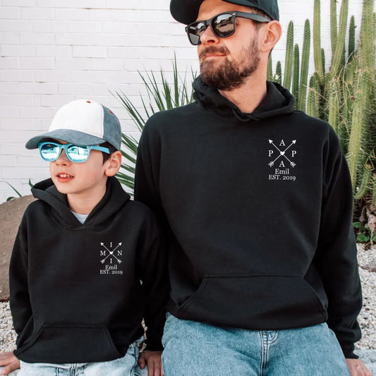 Familien-Hoodies mit Namen – Für Mama, Papa & Mini