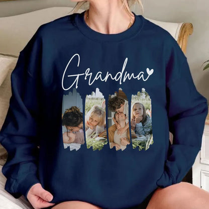 Personalisierter Oma Sweatshirt mit Foto & Enkel-Namen