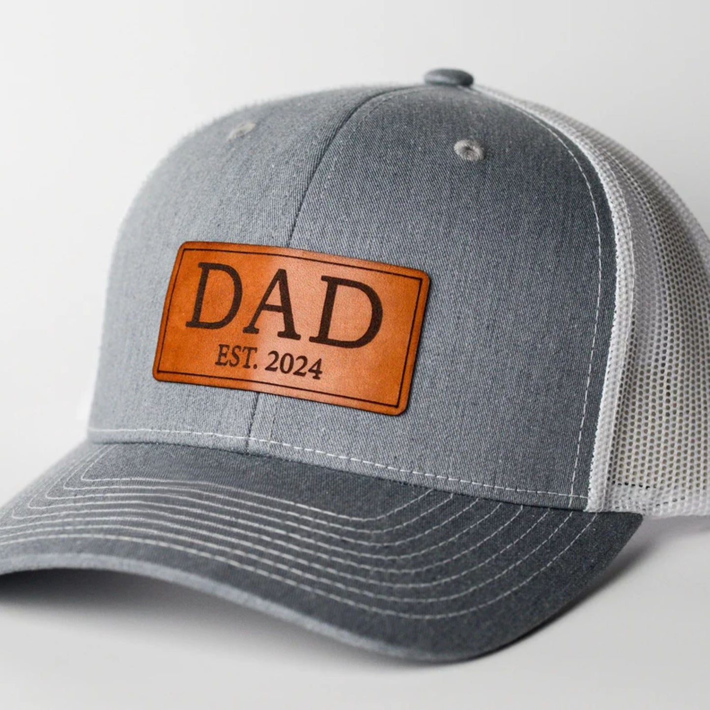 Personalisierte Vater Mütze für jedes Jahr - Echtes Leder - Geschenk für den Vater