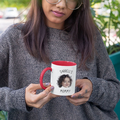 Personalisierte Baby-Gesicht-Tasse, Tasse für neue Mütter, Familiengeschenk