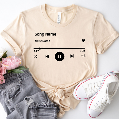 Custom Favorite Song Personalized Gift for Birthday, Favorite Artist Shirt