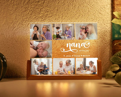 Personalisierte Fotocollage, Foto-Geschenk für Papa, Individueller Rahmen & Foto