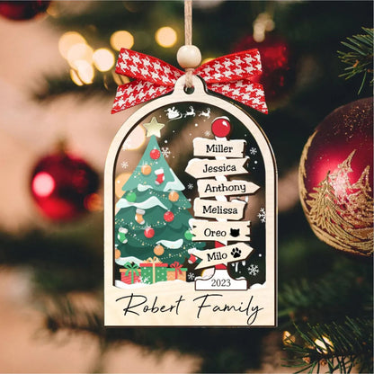 Personalisierter Familien-Weihnachtsornament, Weihnachtsgeschenk für die Familie