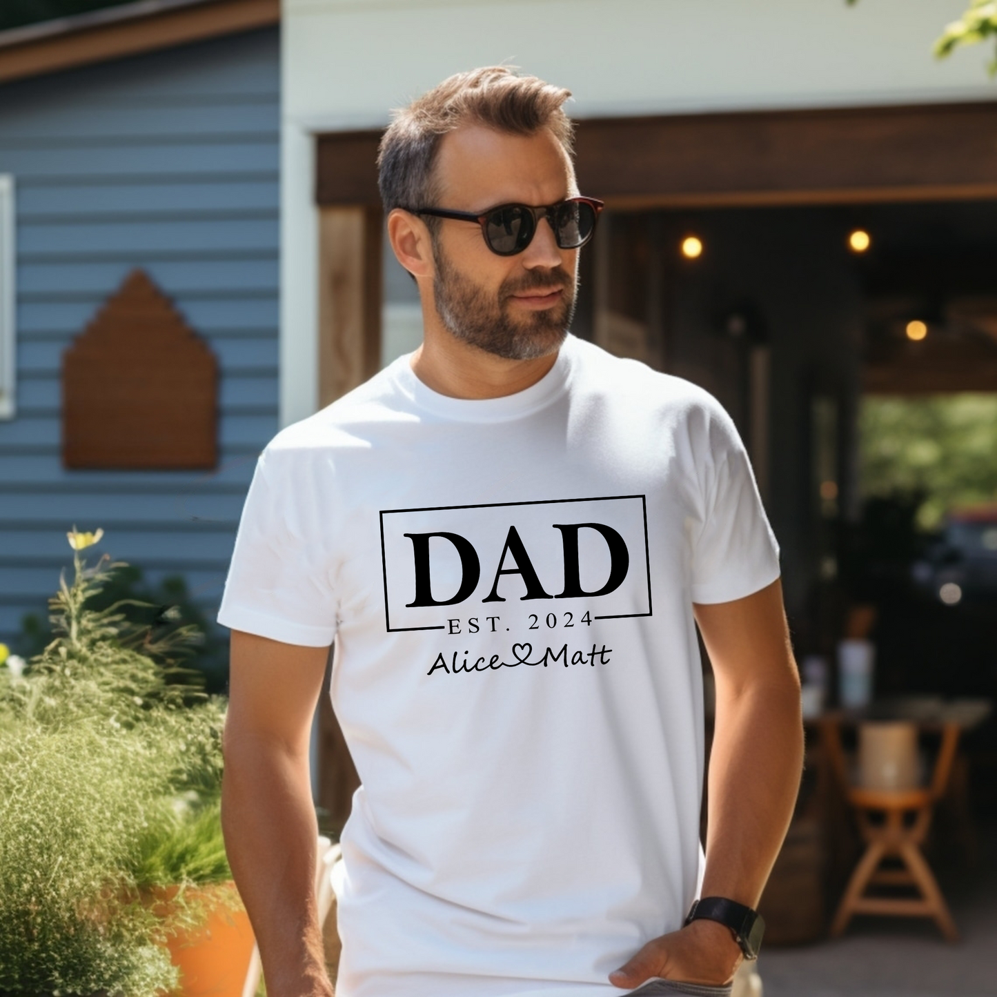DAD - Personalisiertes T-Shirt - Vatertagsgeschenk