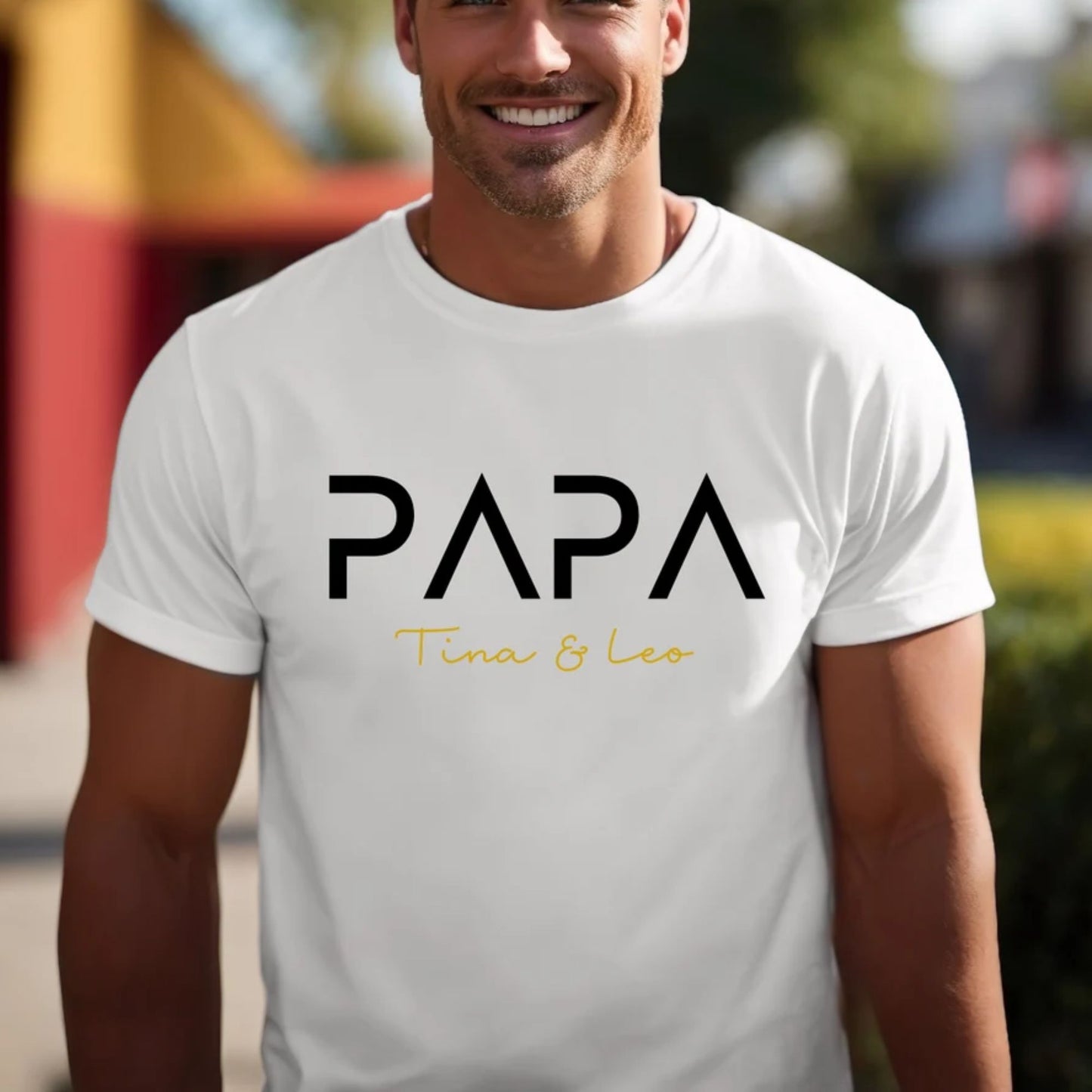 Personalisierter Papa-Hoodie mit Namen der Kinder – Geschenk für Papa