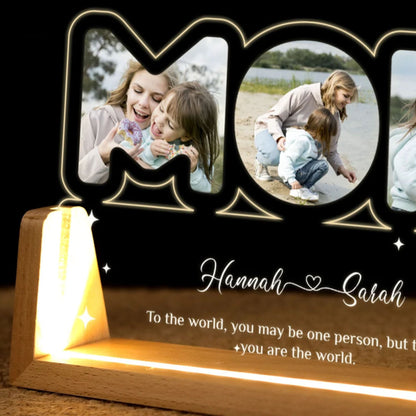 Personalisierte Foto Nachtlampe - Geschenke für Papa, Mama