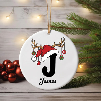 Namensbuchstaben Ornament - Familien Weihnachtsornament, Weihnachtsgeschenk