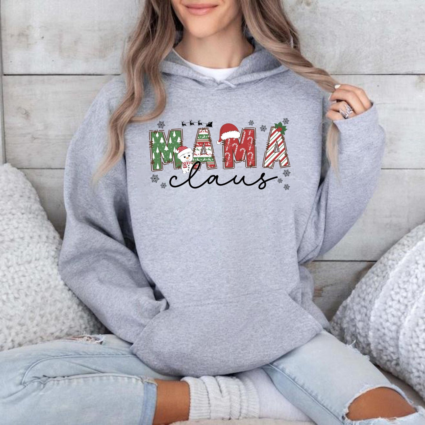 Mama Claus Sweatshirt - Christmas Mama Pullover