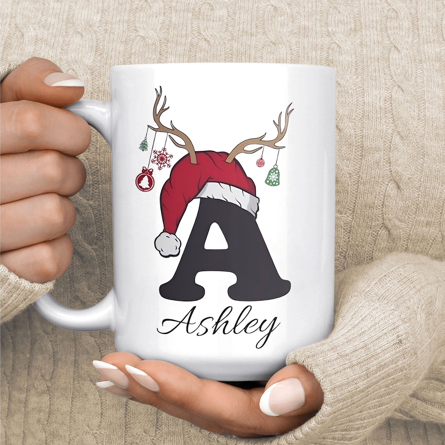 Personalisierte Weihnachts-Tasse mit Name – Perfektes Geschenk zu Weihnachten