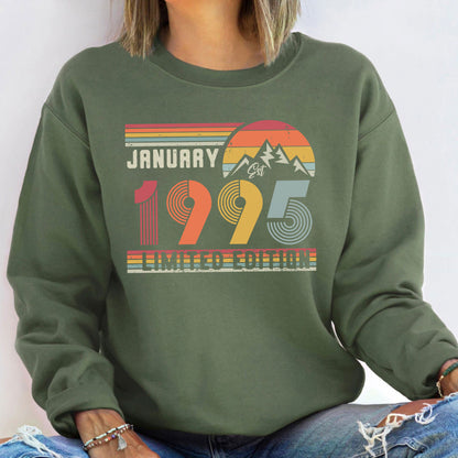 Personalisiertes Retro Birthday Sweatshirt – Geschenk für Geburtstag