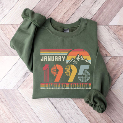 Personalisiertes Retro Birthday Sweatshirt – Geschenk für Geburtstag