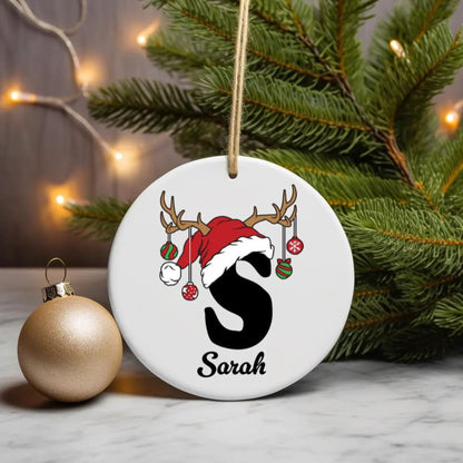 Namensbuchstaben Ornament - Familien Weihnachtsornament, Weihnachtsgeschenk