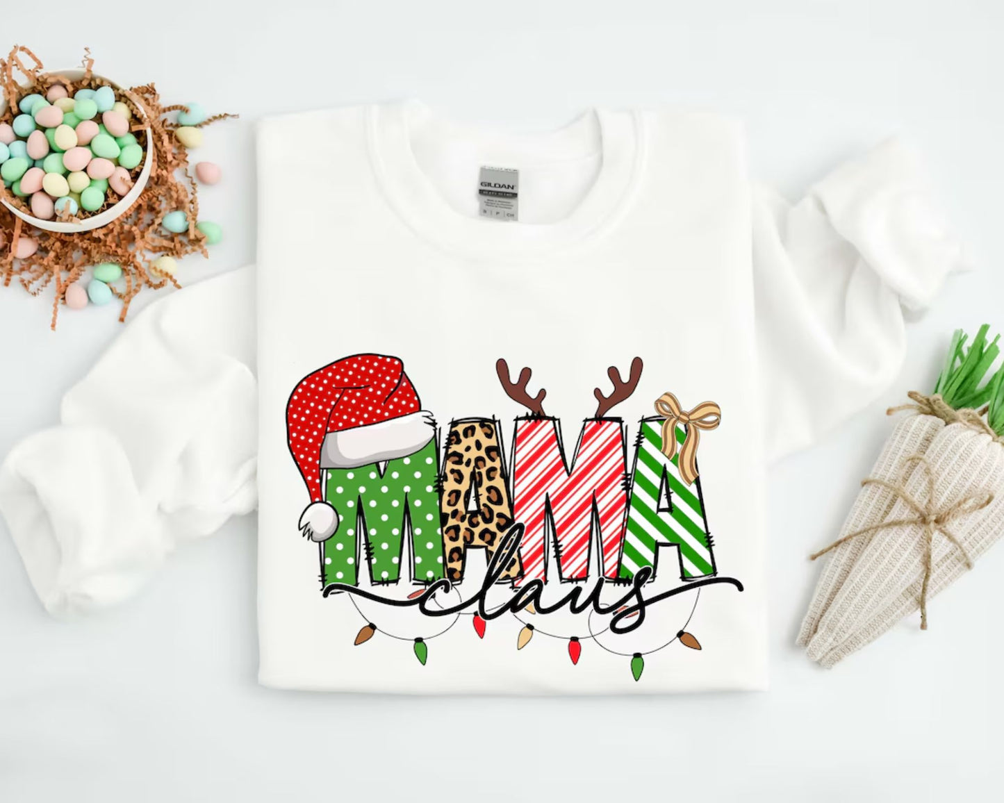 Mama Claus Sweatshirt - Weihnachtsgeschenk für Mama